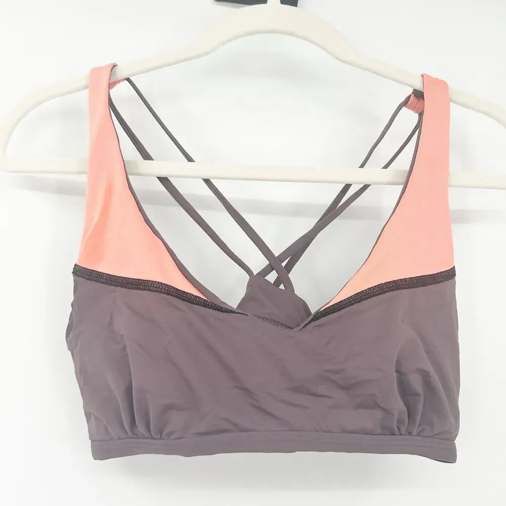 L*Space Womens Y2K Beach Vacation Spring Break Strappy Bikini Swim Top Size‎ L